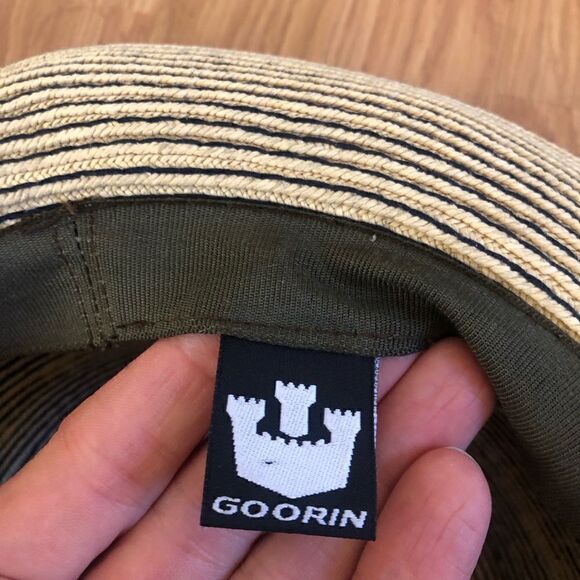 Goorin Bros 100% Paper Hat Medium Turquoise/Black - Picture 8 of 12